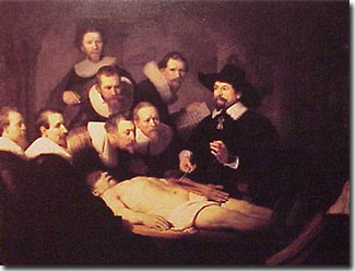 Painting: Tulp's Anatomy Lesson, Rembrandt van Rijn Doctor